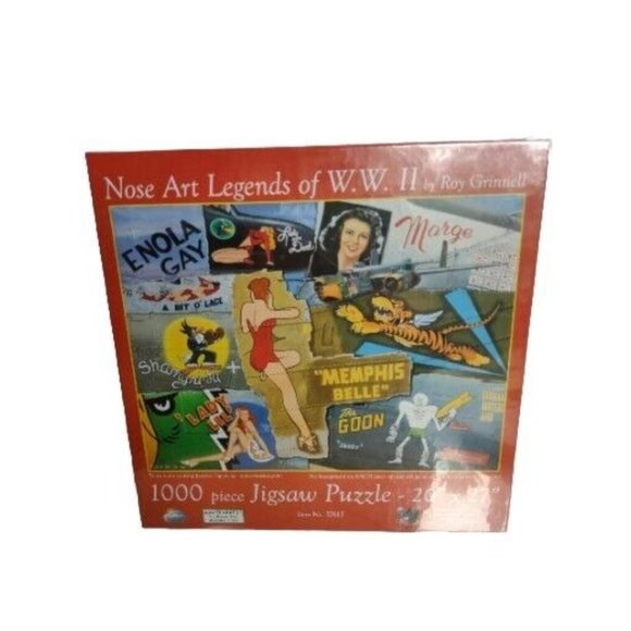 Rare Nose Art Legends Of WW 2 Roy Grinnell 1000 piece Puzzle New Sealed - Picture 9 of 11